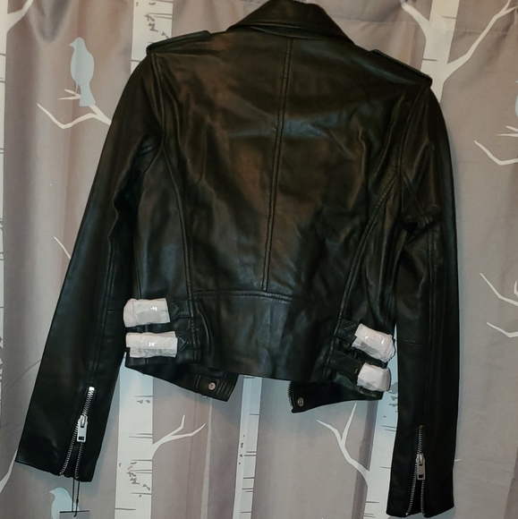 💥SALE💥Bagatelle Aria Real Leather Moto Jacket - Picture 5 of 8